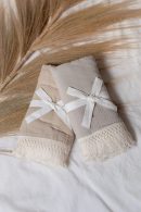 hydrofiele doek [licht grijs] met franjes