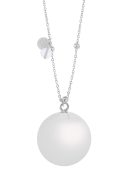Olivia silver crystal | Bola zwangerschapsketting [ID-527]