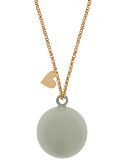 Féline grey/mint | Bola zwangerschapsketting [ID-595]