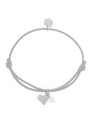 Armband Mea | heart/silver/grey/crystal [ID-588]