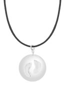 Sofie black baby feet | Bola zwangerschapsketting [ID-665]