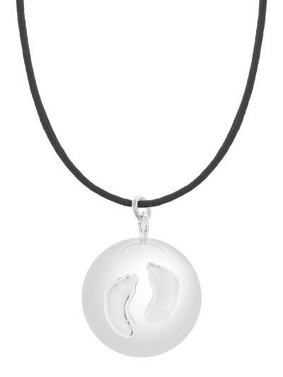 Sofie black baby feet | Bola zwangerschapsketting [ID-665]