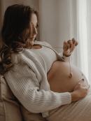 Stilla pink | Bola zwangerschapsketting [ID-578]