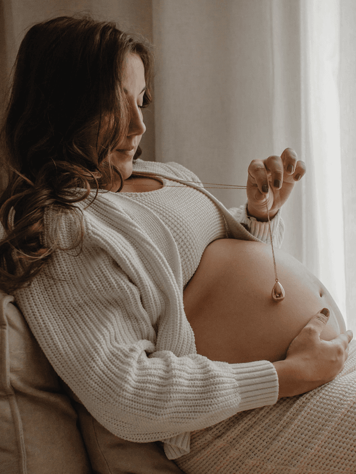 Stilla pink | Bola zwangerschapsketting [ID-578]