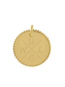 Losse bedel kartelrand - gegraveerde sieraden