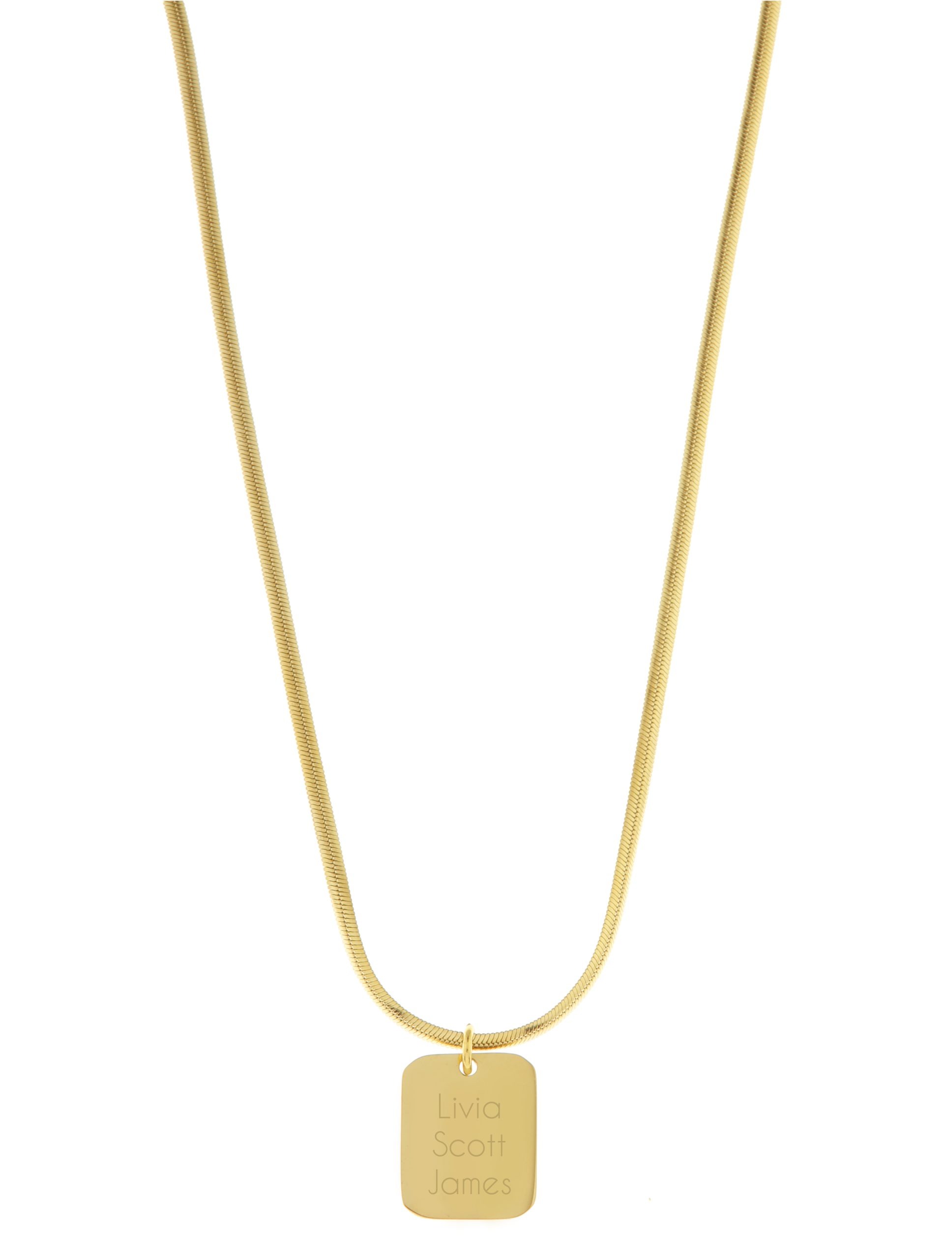 Snake ketting - gegraveerde sieraden